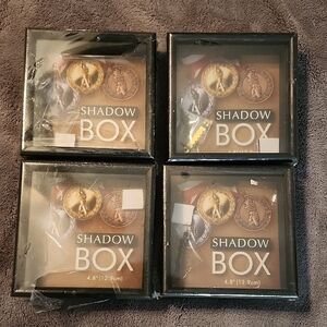 Set of 4 Black Shadow Box Frames